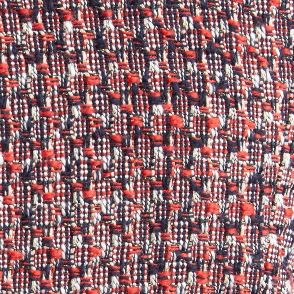 NWT Veronica Beard Ceres Metallic Cotton Blend Tweed Jacket in Size 12 Red /Navy - Picture 10 of 16